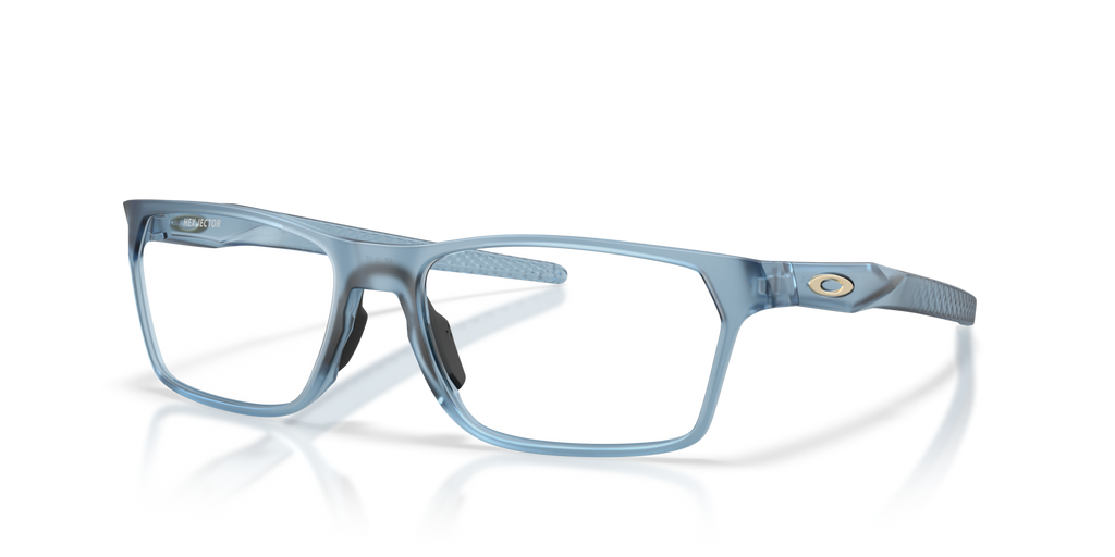 Oakley OX8032 Hex Jector Polaris Collection Rectangle Eyeglasses - Matte Transparent Abyss