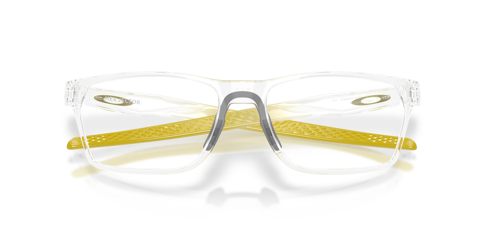 Oakley OX8032 Hex Jector Limitless Collection Rectangle Eyeglasses - Polished Clear