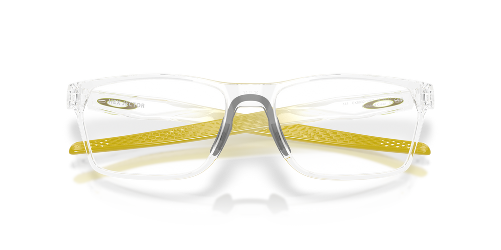 Oakley OX8032 Hex Jector Limitless Collection Rectangle Eyeglasses - Polished Clear
