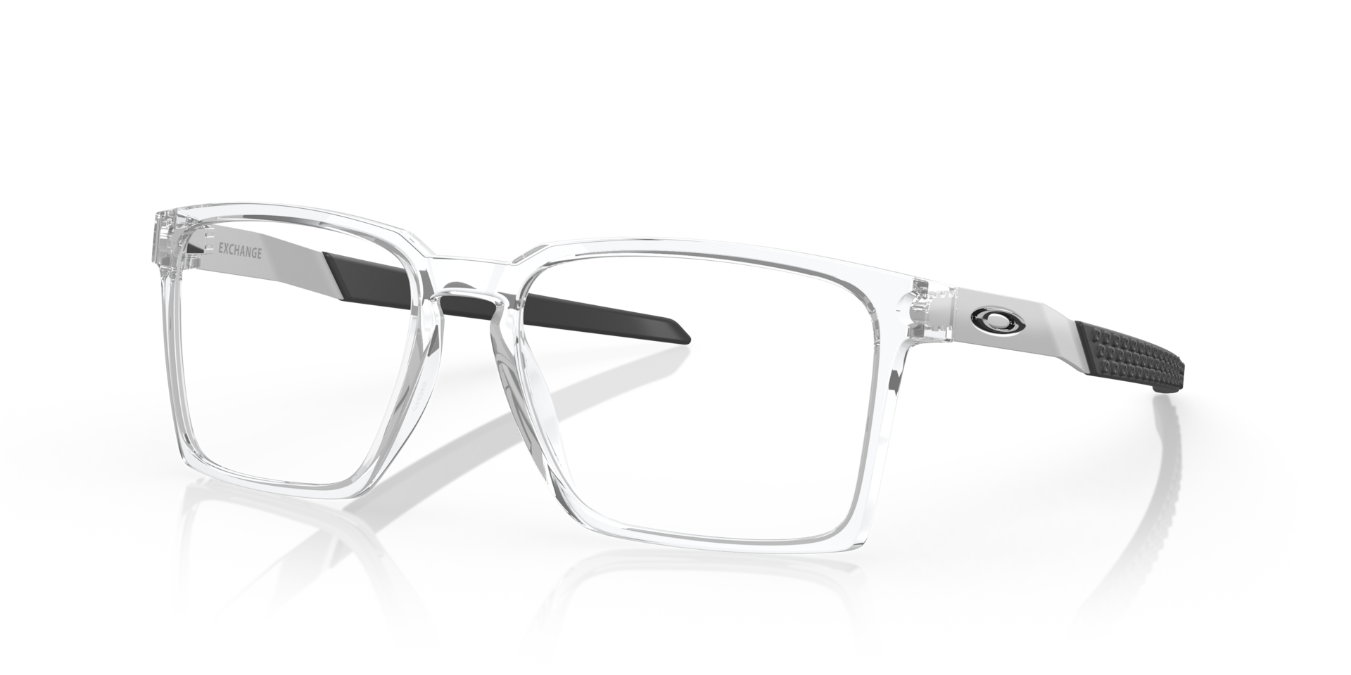 Oakley OX8055 Exchange Rectangle Eyeglasses - Polished Clear