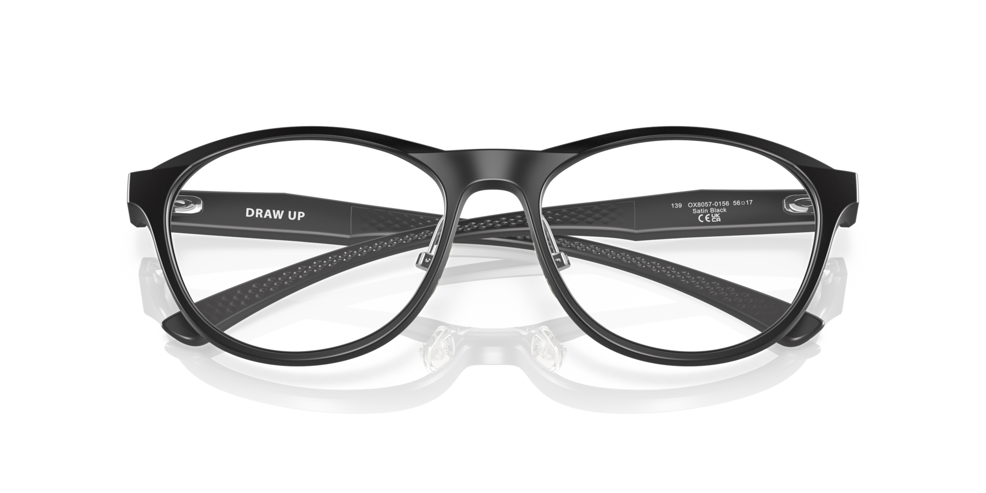 Oakley OX8057 Draw Up Round Eyeglasses - Matte Dark Stonewash Opaline