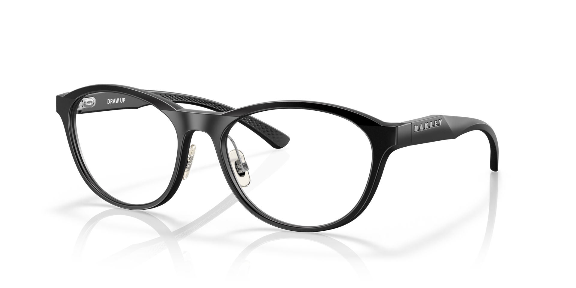 Oakley OX8057 Draw Up Round Eyeglasses - Satin Brown Tortoise