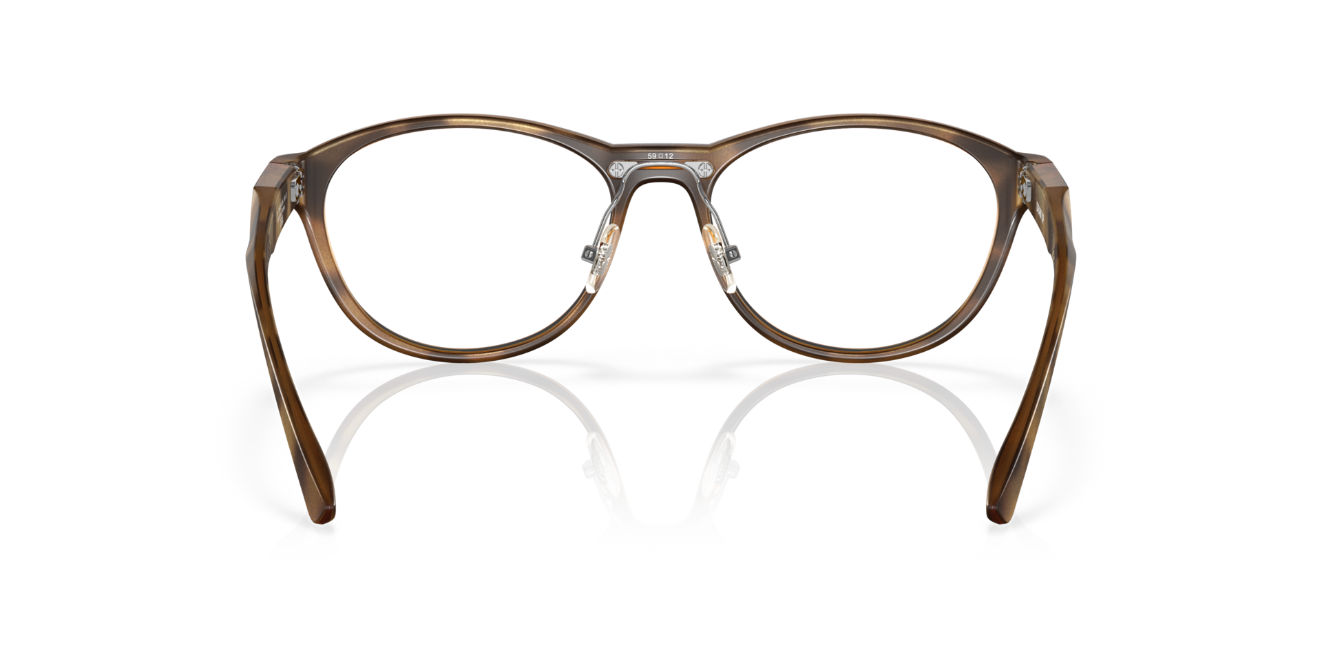 Oakley OX8057 Draw Up Round Eyeglasses - Satin Brown Tortoise