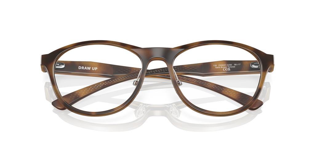 Oakley OX8057 Draw Up Round Eyeglasses - Matte Dark Stonewash Opaline
