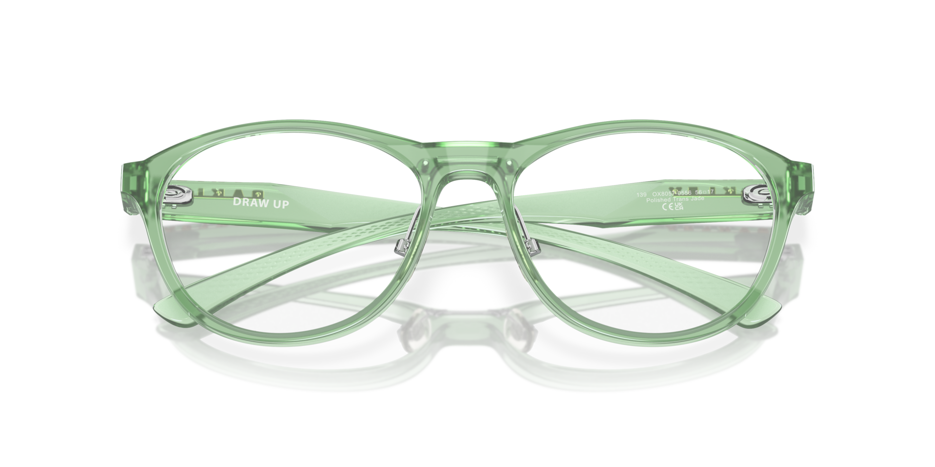 Oakley OX8057 Draw Up Round Eyeglasses - Matte Dark Stonewash Opaline