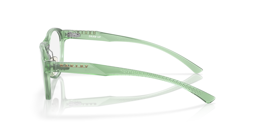 Oakley OX8057 Draw Up Round Eyeglasses - Satin Brown Tortoise