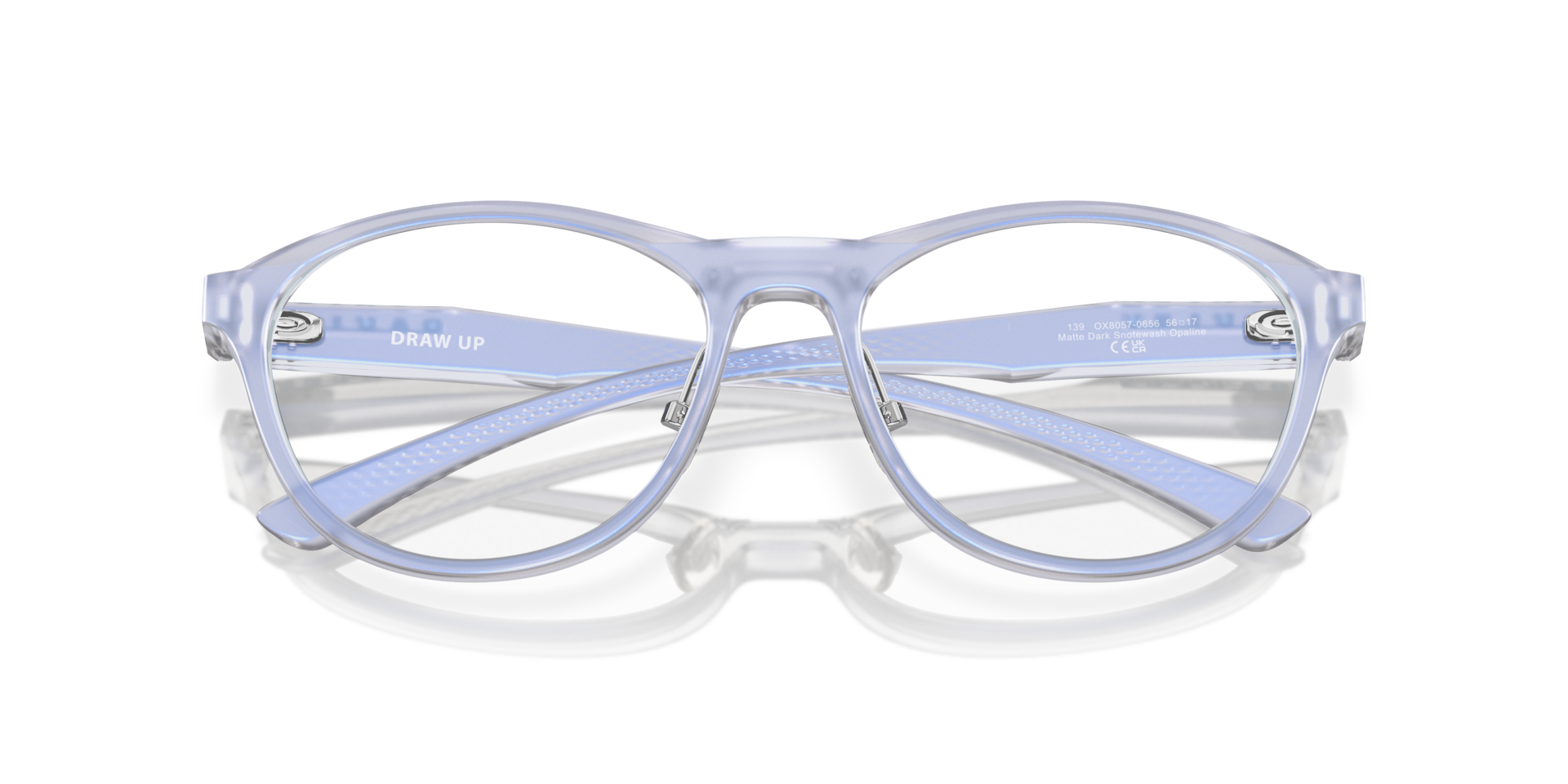 Oakley OX8057 Draw Up Round Eyeglasses - Satin Brown Tortoise