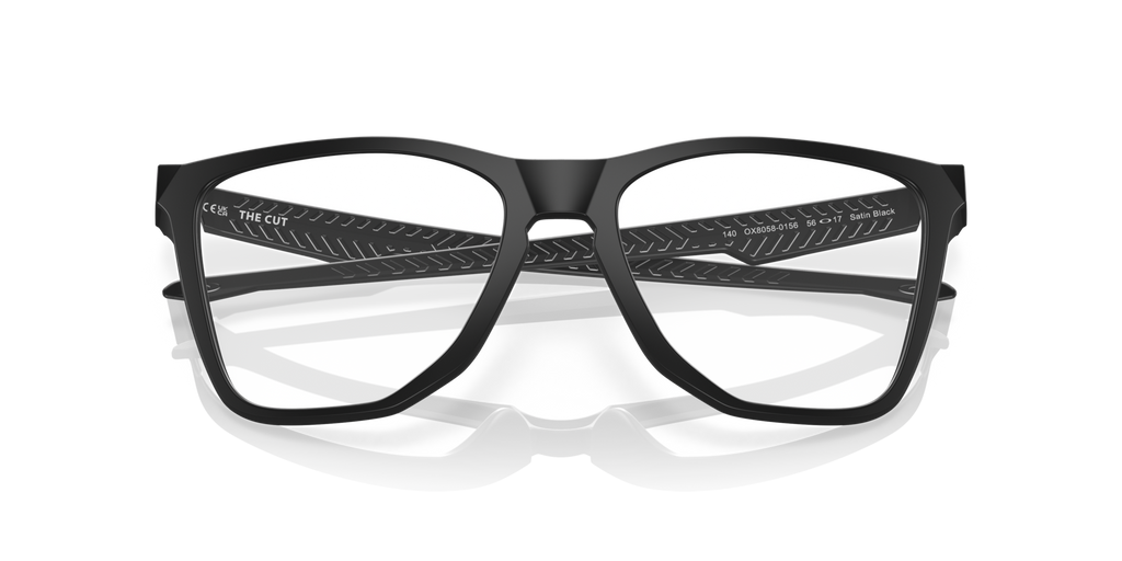 Oakley OX8058 The Cut Square Eyeglasses - Satin Black