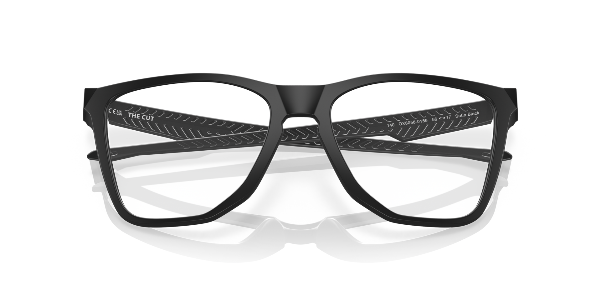 Oakley OX8058 The Cut Square Eyeglasses - Satin Black
