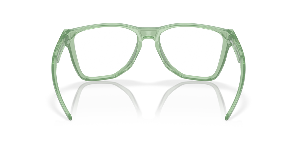 Oakley OX8058 The Cut Square Eyeglasses - Polished Trans Jade