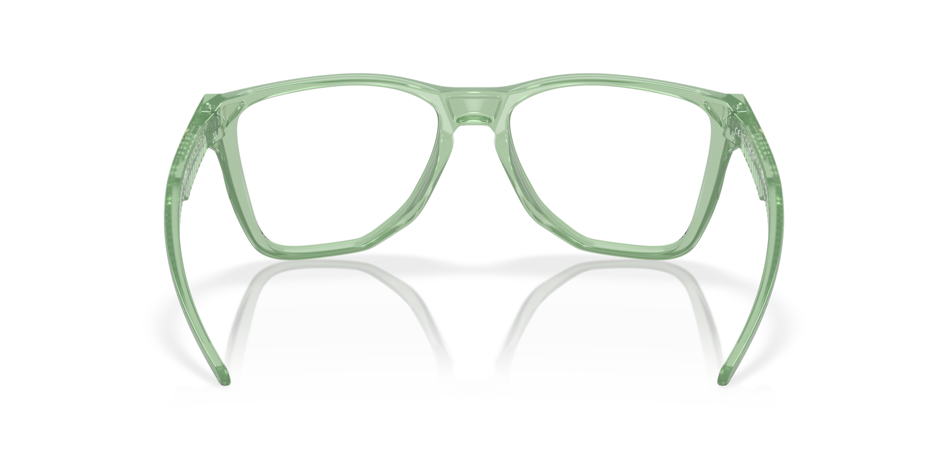 Oakley OX8058 The Cut Square Eyeglasses - Polished Trans Jade