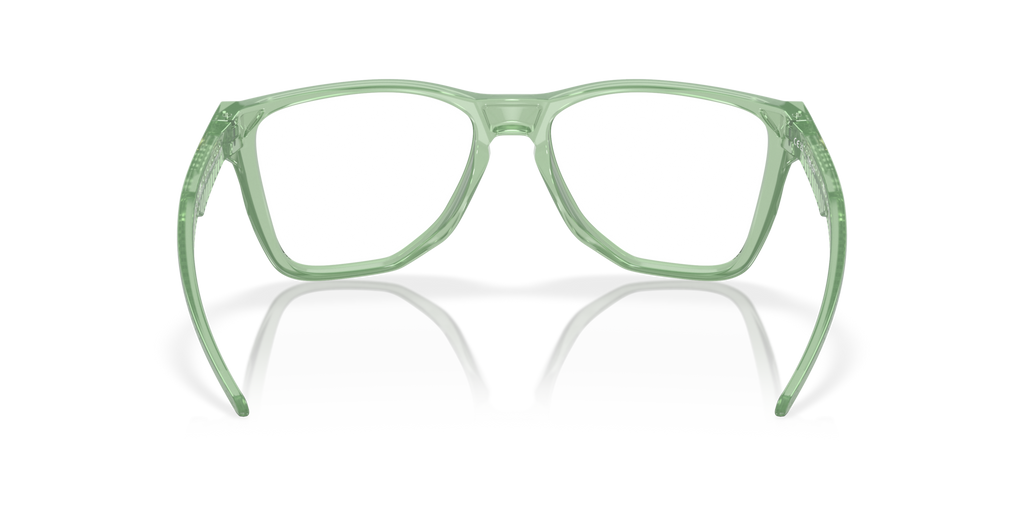 Oakley OX8058 The Cut Square Eyeglasses - Polished Trans Jade
