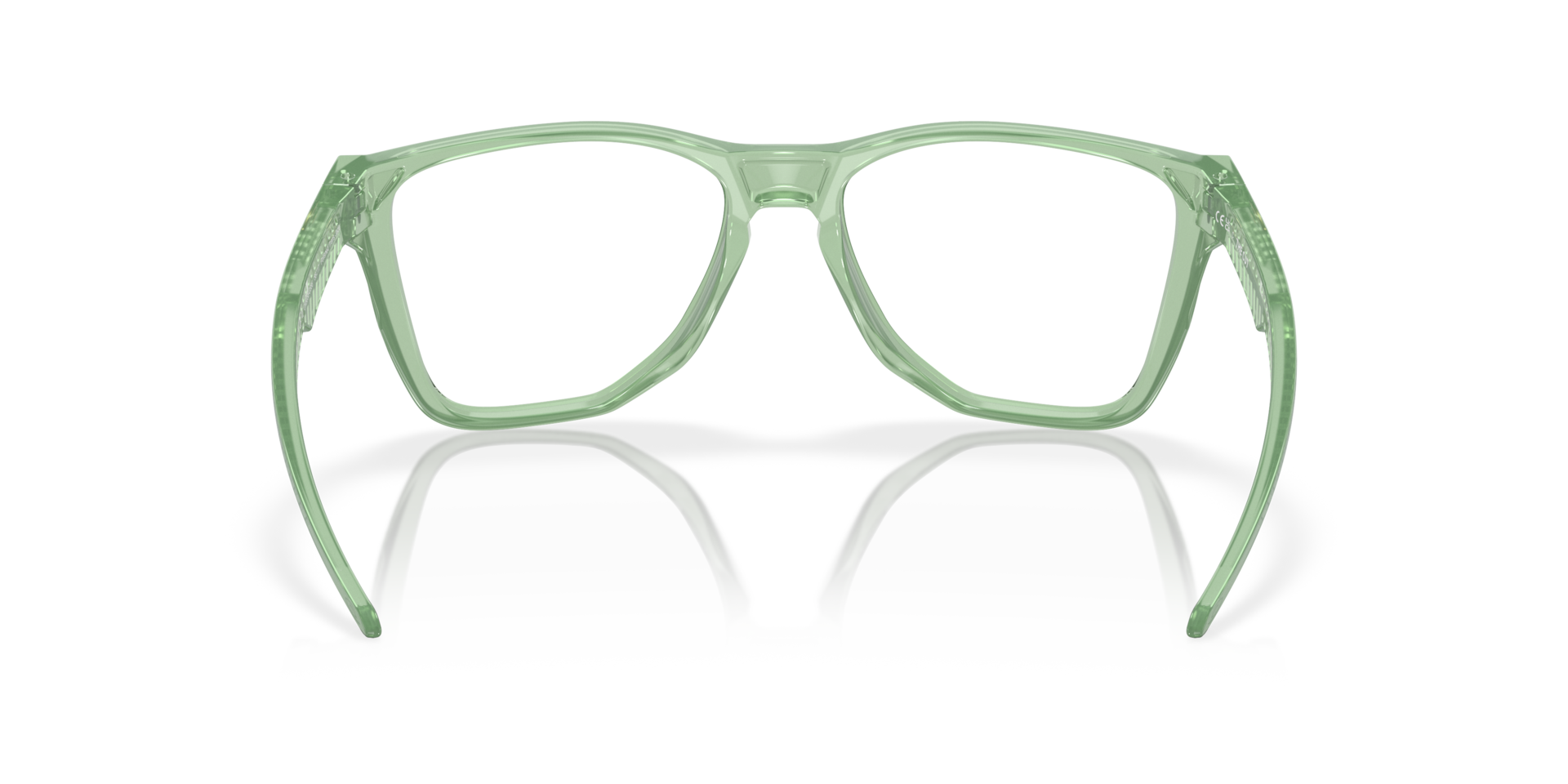Oakley OX8058 The Cut Square Eyeglasses - Polished Trans Stonewash