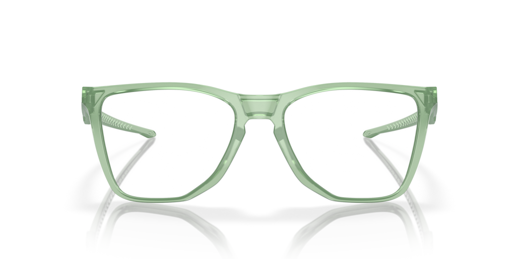 Oakley OX8058 The Cut Square Eyeglasses - Polished Trans Stonewash