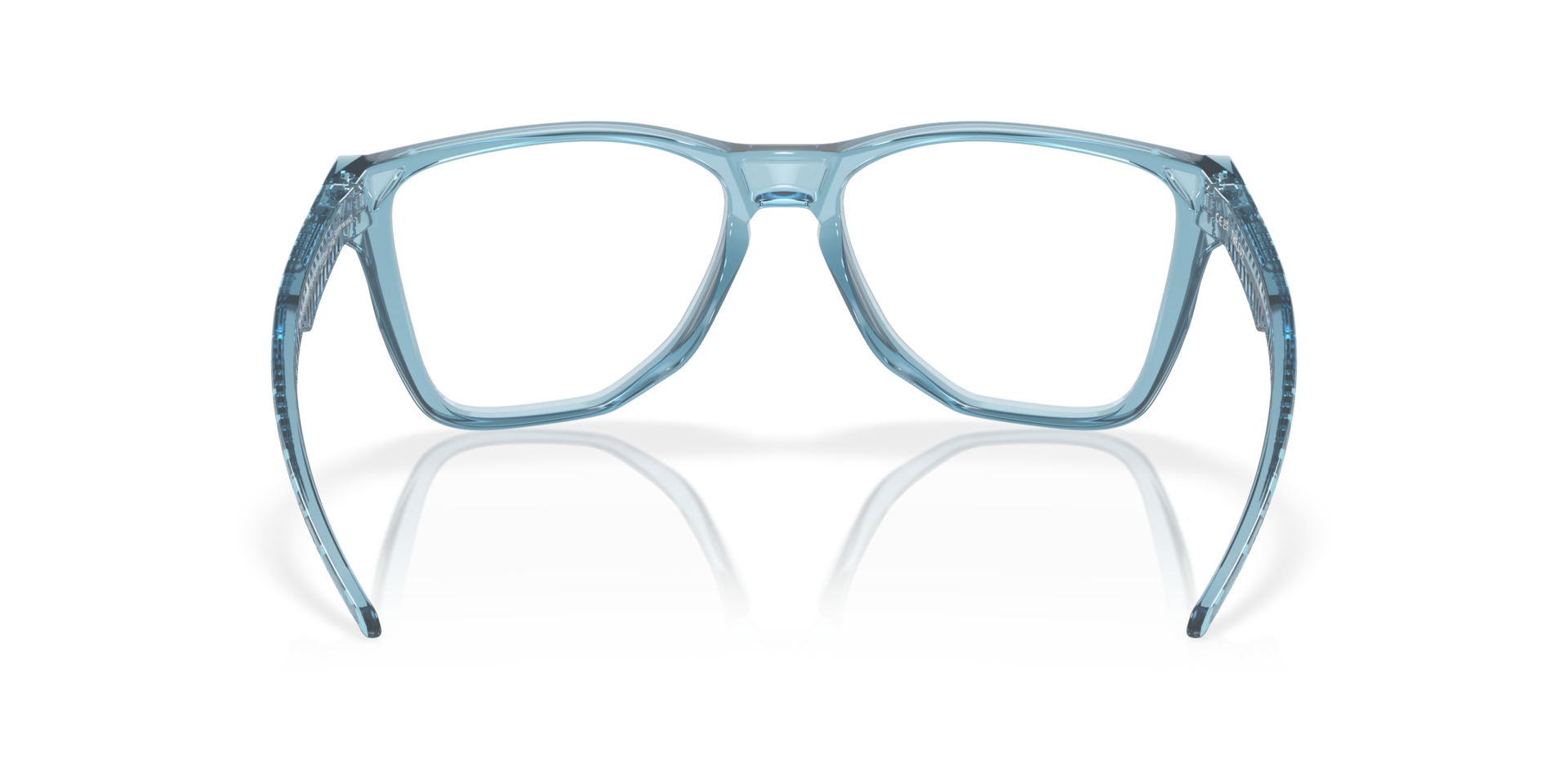 Oakley OX8058 The Cut Square Eyeglasses - Polished Trans Jade