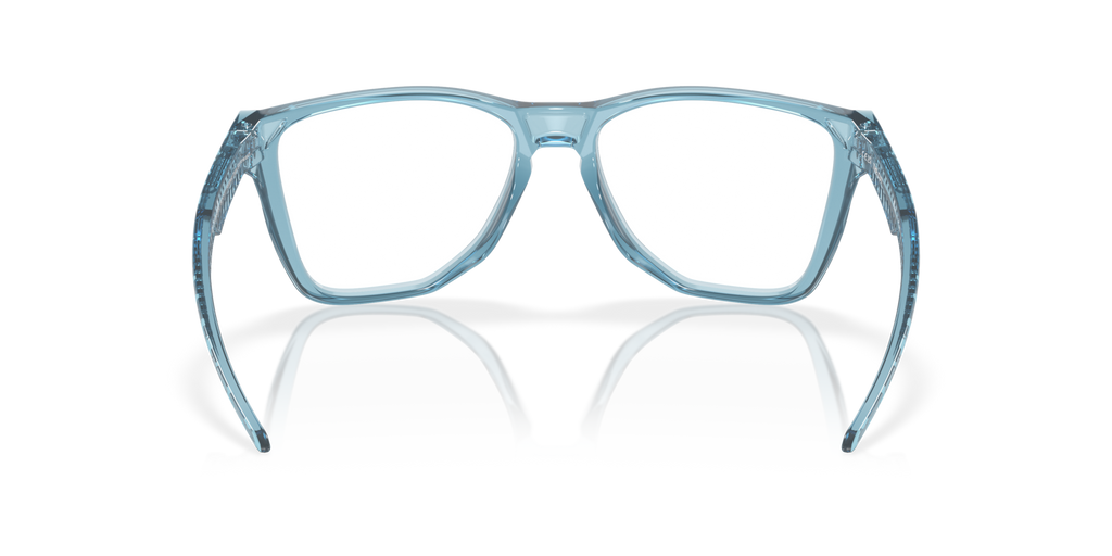 Oakley OX8058 The Cut Square Eyeglasses - Polished Trans Stonewash