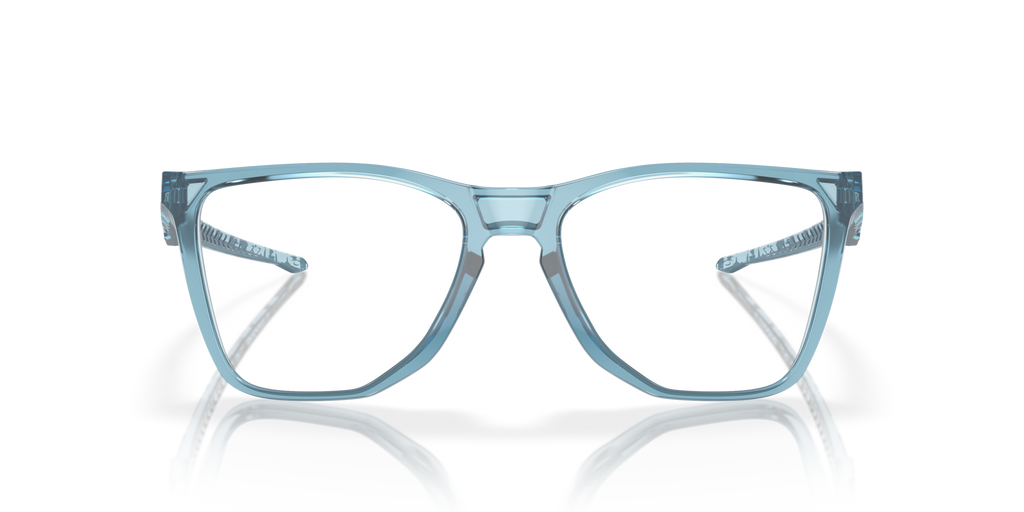 Oakley OX8058 The Cut Square Eyeglasses - Polished Trans Jade