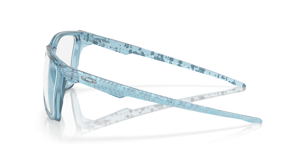 Oakley OX8058 The Cut Square Eyeglasses - Polished Trans Jade