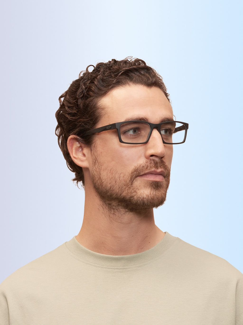 Oakley OX8060 Overhead Rectangle Eyeglasses - Polished Clear