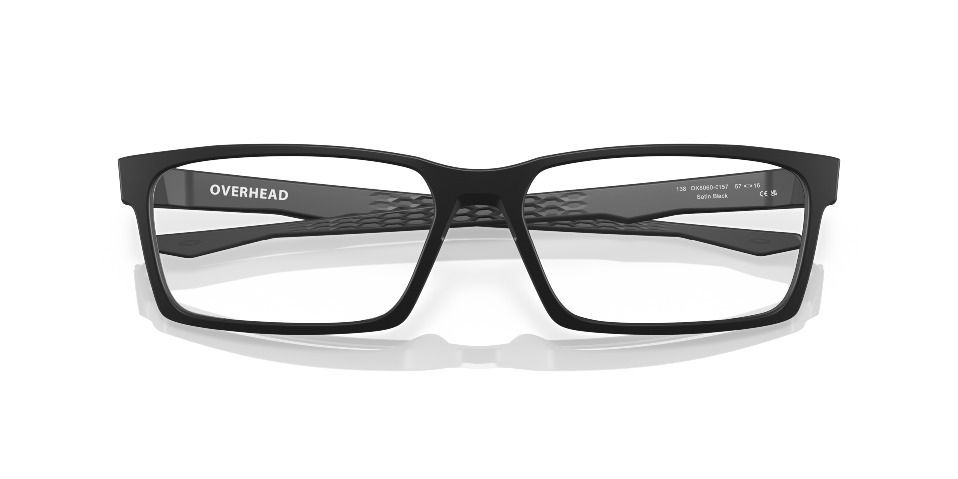 Oakley OX8060 Overhead Rectangle Eyeglasses - Satin Black