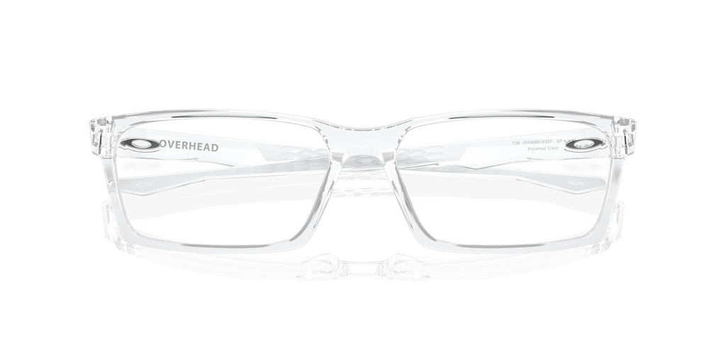 Oakley OX8060 Overhead Rectangle Eyeglasses - Polished Clear