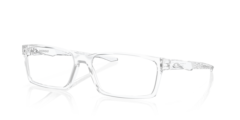 Oakley OX8060 Overhead Rectangle Eyeglasses - Polished Clear