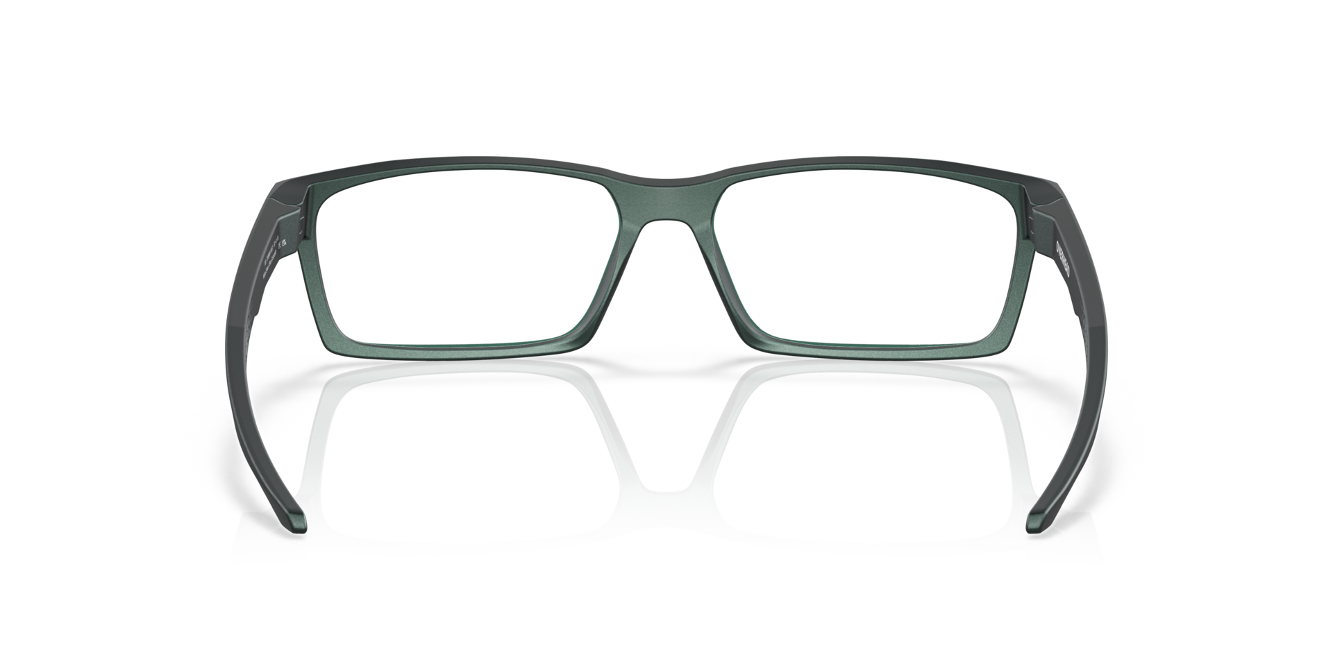 Oakley OX8060 Overhead Rectangle Eyeglasses - Matte Dark Silver Blue Colorshift