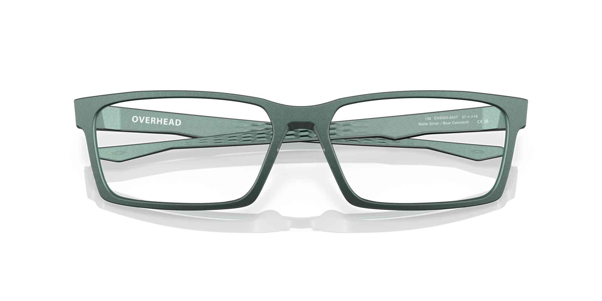 Oakley OX8060 Overhead Rectangle Eyeglasses - Polished Clear