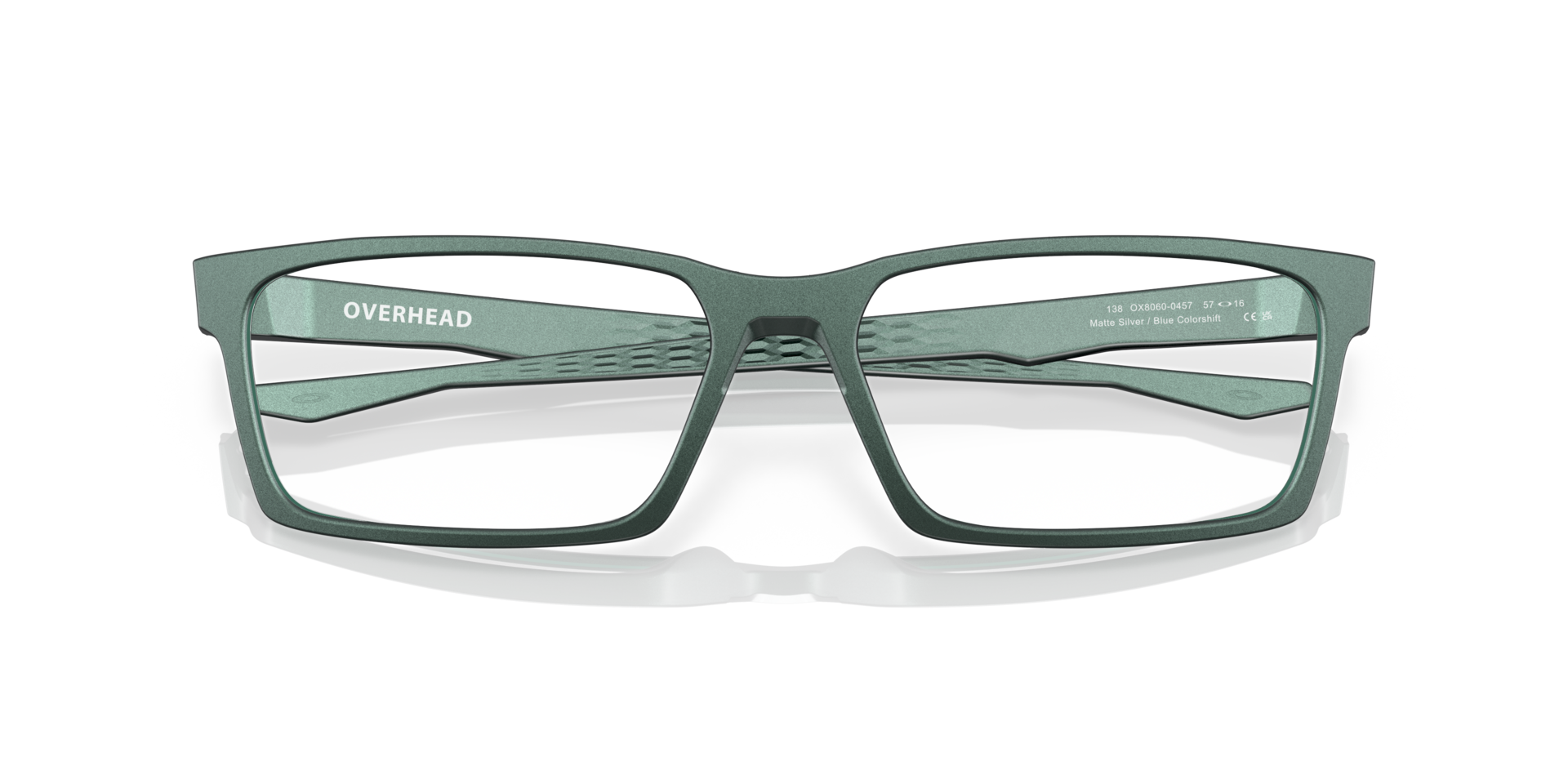 Oakley OX8060 Overhead Rectangle Eyeglasses - Polished Clear
