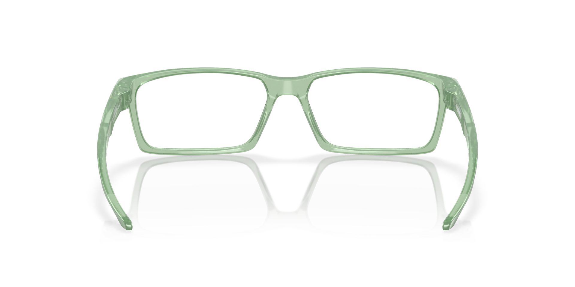 Oakley OX8060 Overhead Rectangle Eyeglasses - Matte Dark Silver Blue Colorshift