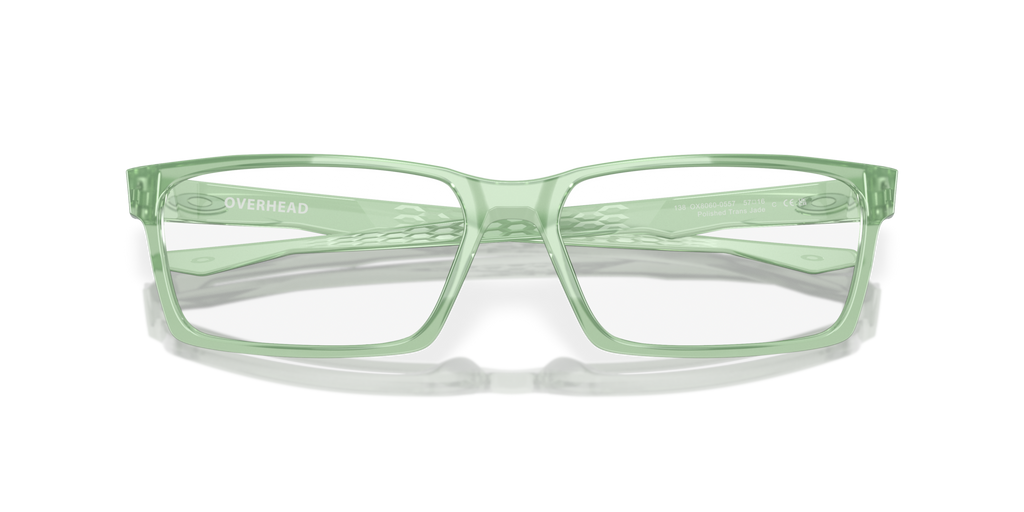 Oakley OX8060 Overhead Rectangle Eyeglasses - Matte Dark Silver Blue Colorshift