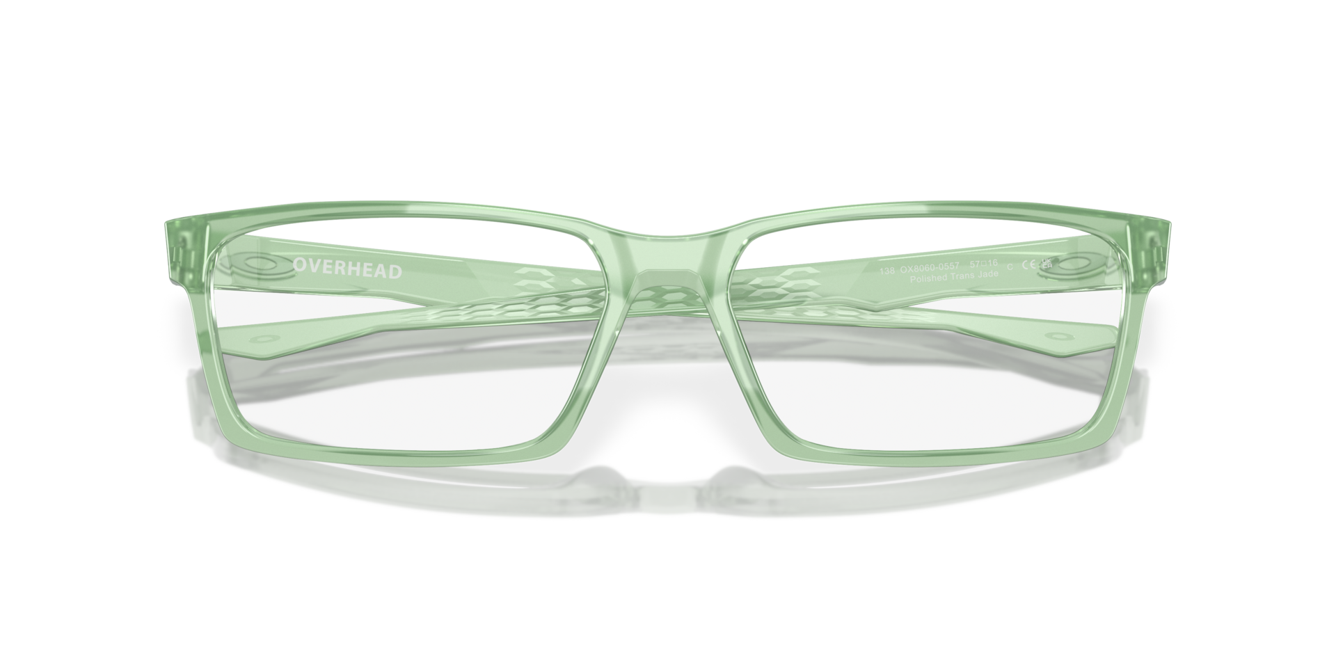 Oakley OX8060 Overhead Rectangle Eyeglasses - Matte Dark Silver Blue Colorshift
