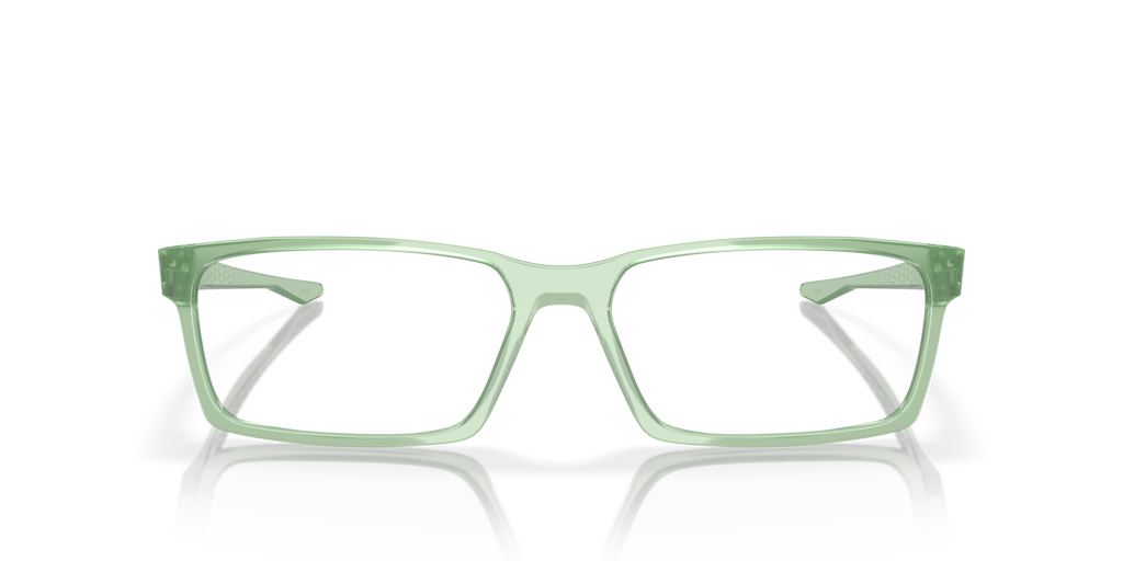Oakley OX8060 Overhead Rectangle Eyeglasses - Matte Dark Silver Blue Colorshift