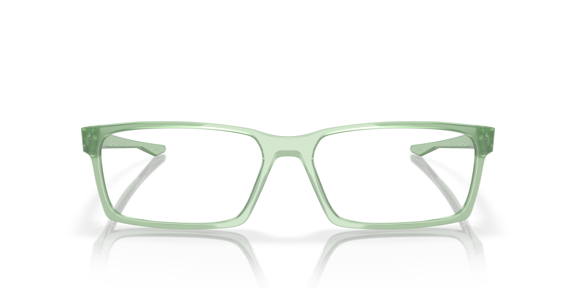 Oakley OX8060 Overhead Rectangle Eyeglasses - Matte Dark Silver Blue Colorshift