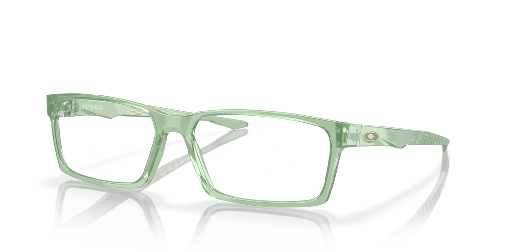 Oakley OX8060 Overhead Rectangle Eyeglasses - Polished Trans Jade