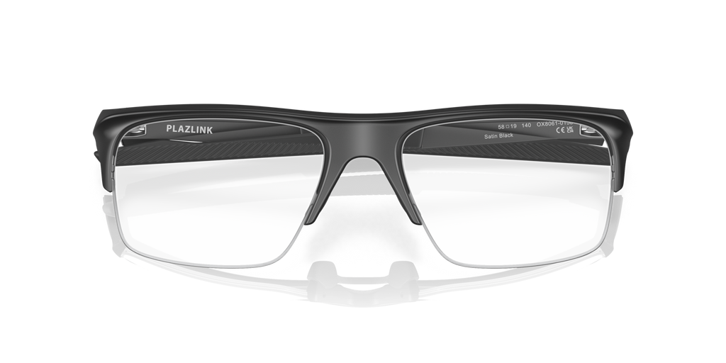 Oakley OX8061 Plazlink Rectangle Eyeglasses - Grey Shadow