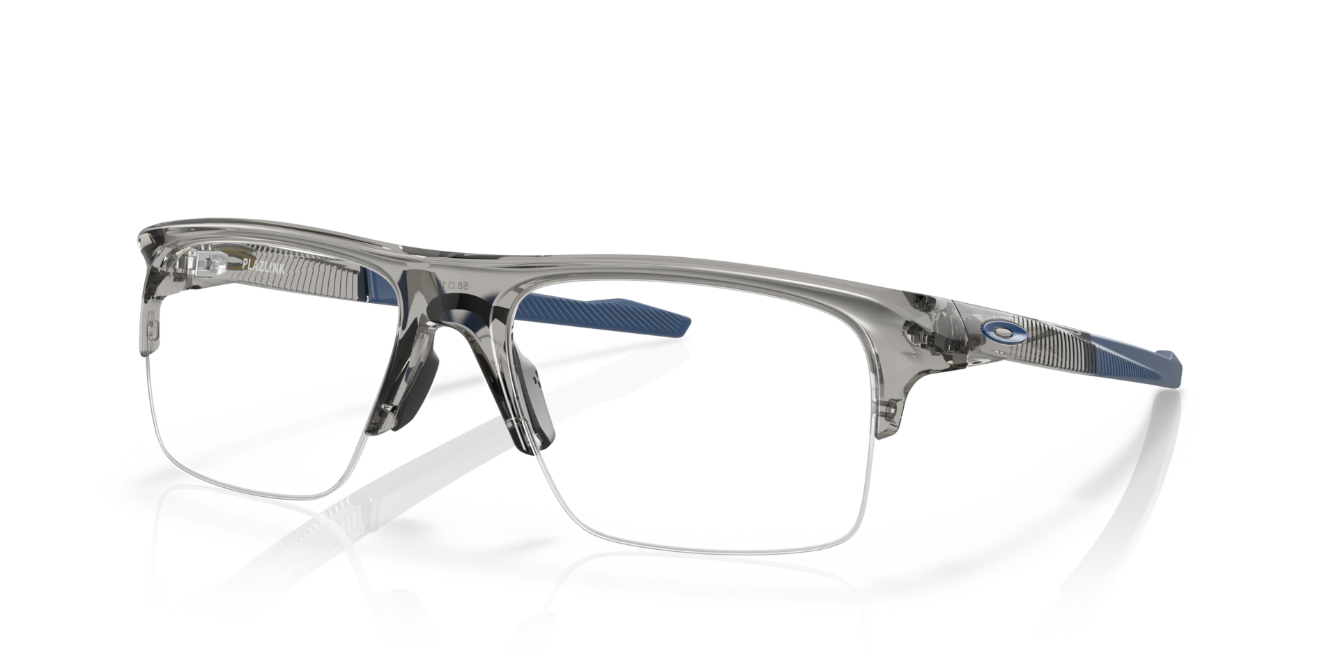 Oakley OX8061 Plazlink Rectangle Eyeglasses - Grey Shadow