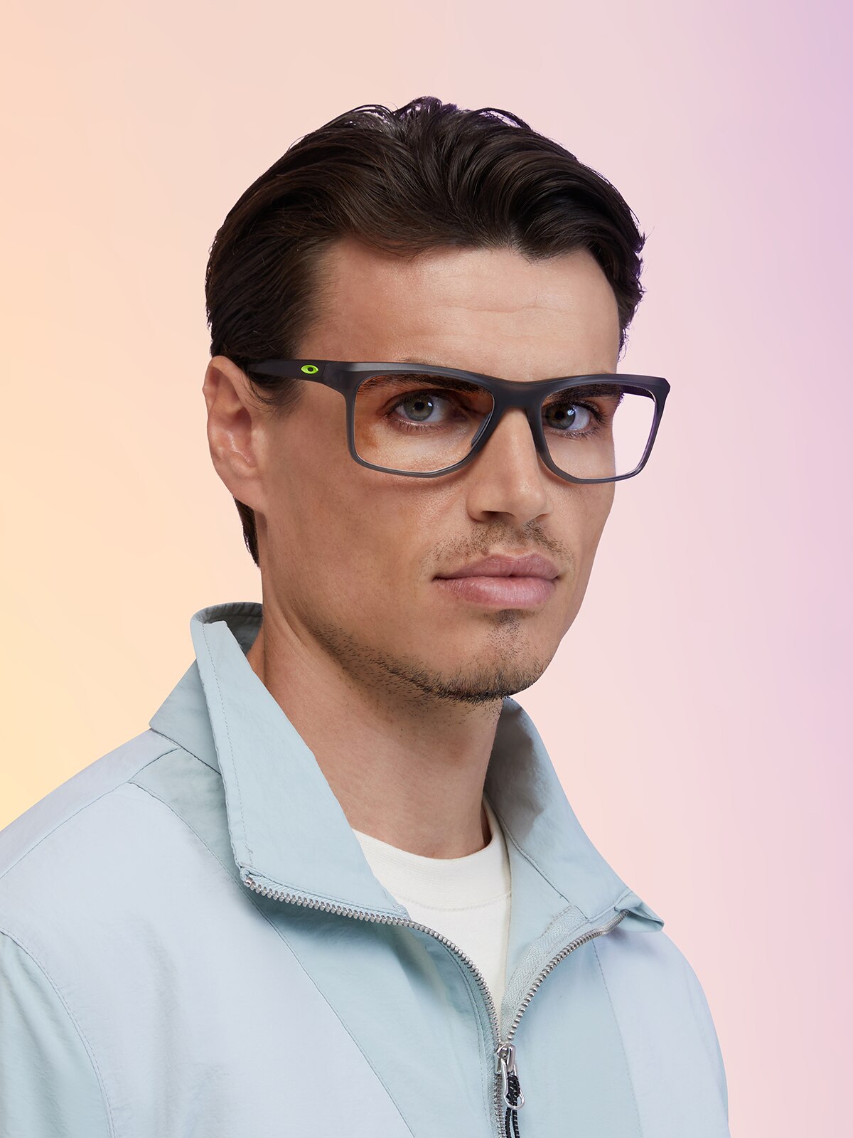Oakley OX8144 Knolls Rectangle Eyeglasses - Satin Grey Smoke