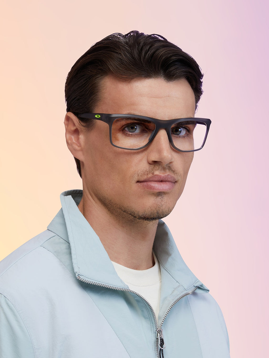Oakley OX8144 Knolls Rectangle Eyeglasses - Satin Grey Smoke