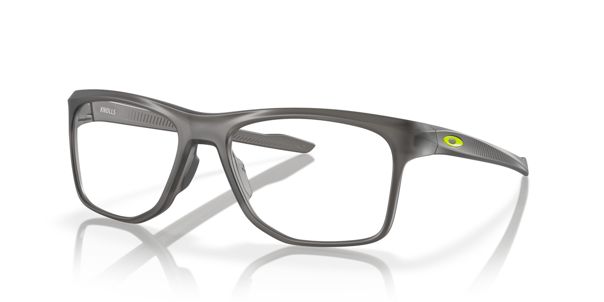 Oakley OX8144 Knolls Rectangle Eyeglasses - Satin Grey Smoke