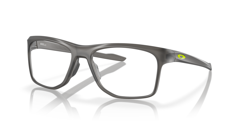 Oakley OX8144 Knolls Rectangle Eyeglasses - Satin Grey Smoke