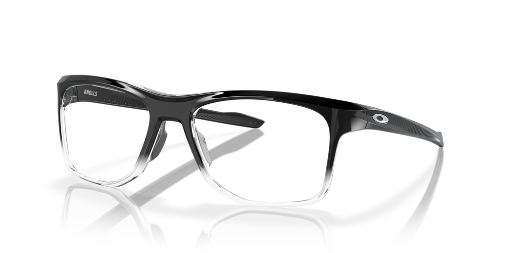 Oakley OX8144 Knolls Rectangle Eyeglasses - Polished Black Fade
