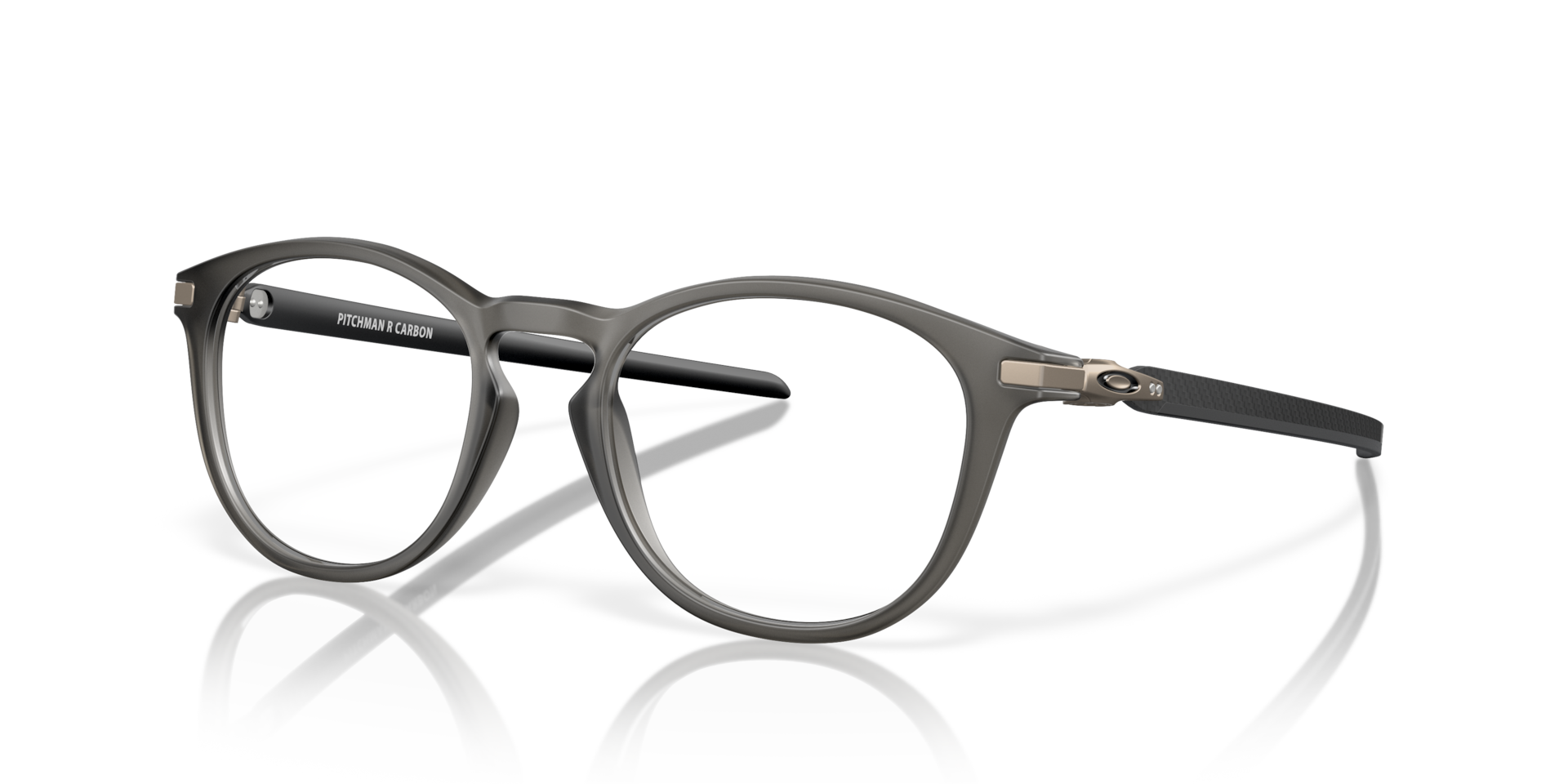 Oakley OX8149 Pitchman R Carbon Round Eyeglasses - Satin Grey Smoke