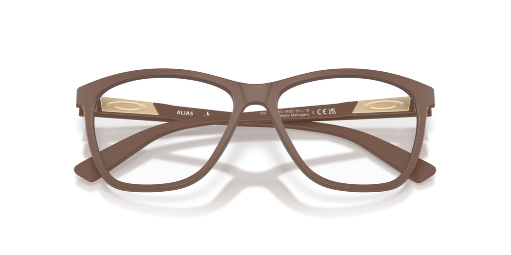 Oakley OX8155 Alias Round Eyeglasses - Mahogany