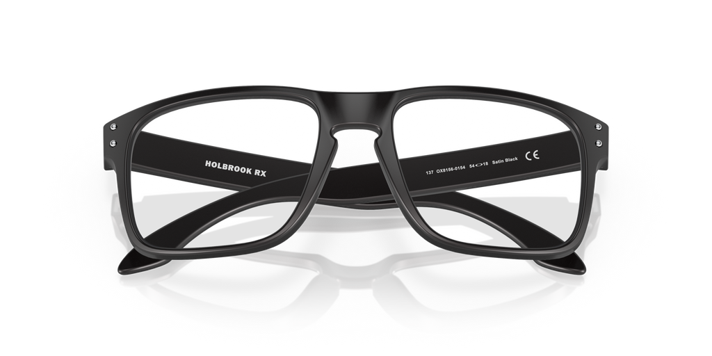 Oakley OX8156 Holbrook Square Eyeglasses - Polished Black Clear Fade