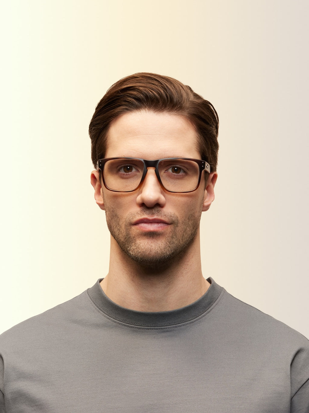 Oakley OX8156 Holbrook Square Eyeglasses - Polished Black Clear Fade