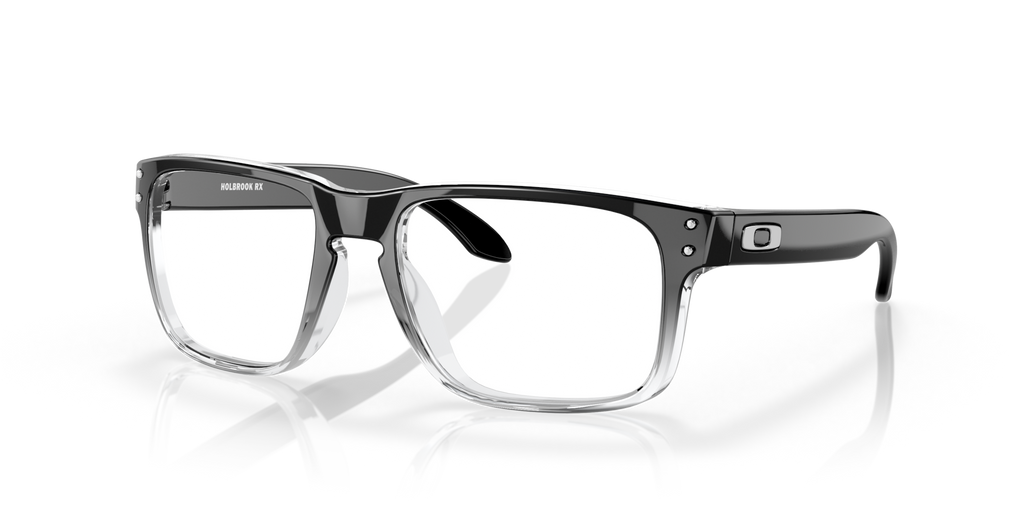 Oakley OX8156 Holbrook Square Eyeglasses - Polished Black Clear Fade