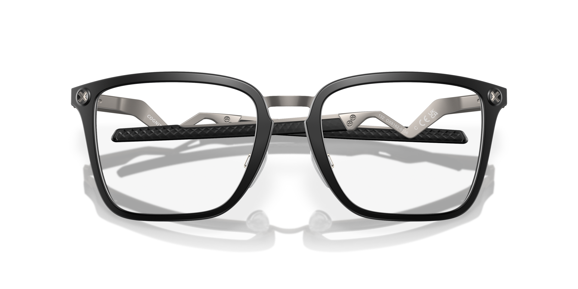 Oakley OX8162 Cognitive Rectangle Eyeglasses - Satin Grey Smoke