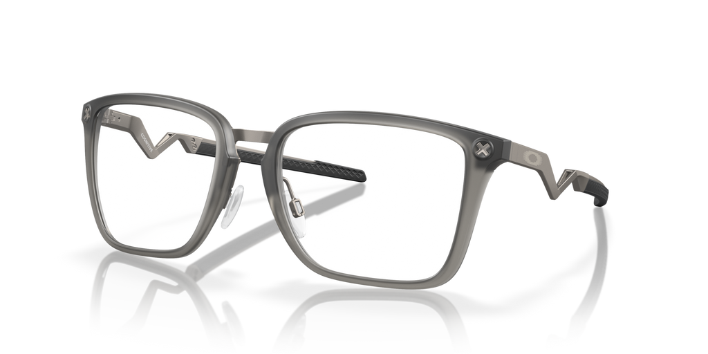 Oakley OX8162 Cognitive Rectangle Eyeglasses - Satin Grey Smoke