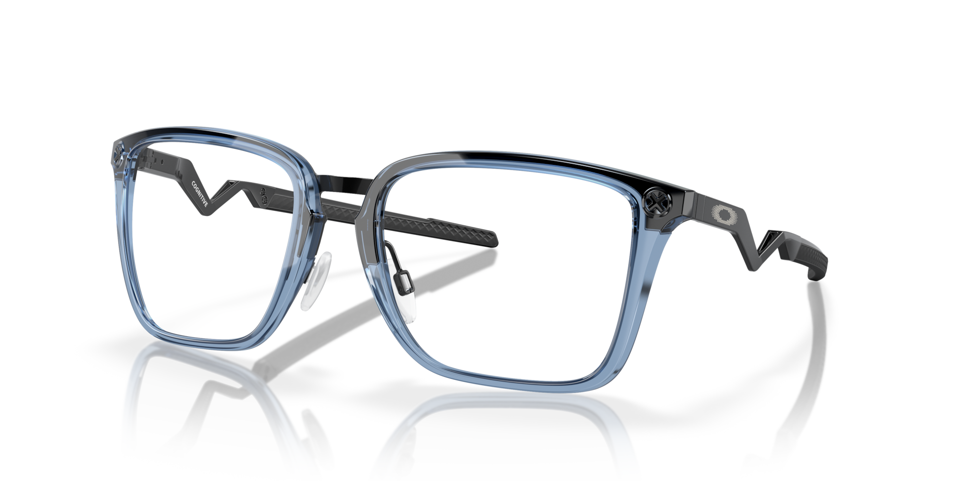 Oakley OX8162 Cognitive Rectangle Eyeglasses - Transparent Blue